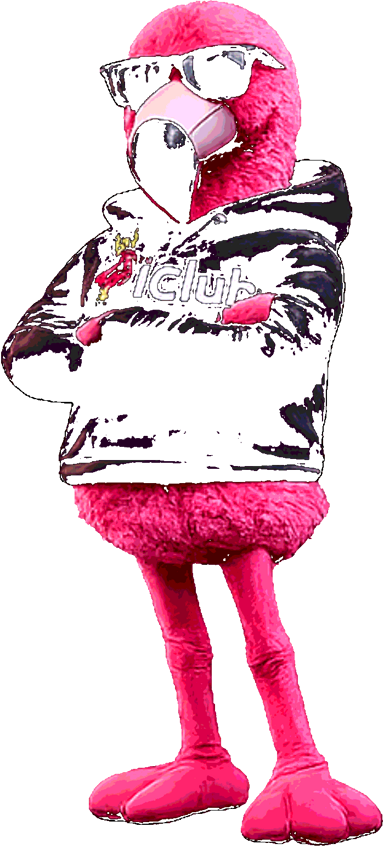 Maskotka iClub — flaming